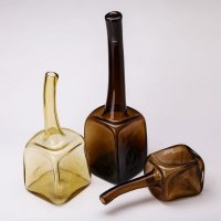 简约现代欧式精简自然甩口方形花瓶摆件家居样板房软装配饰D5064M-37