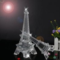 水晶工艺品 埃菲尔水晶塔 水晶巴黎铁塔 创意礼品 家居摆件