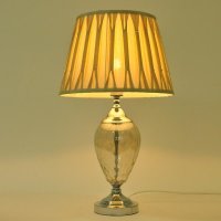 现代简约台灯 玻璃灯身台灯 茶色时尚创意实用床头灯A034