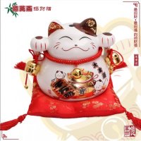 日式9寸亿万両陶瓷招福招财猫存钱罐YWL-9002