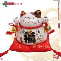 日式9寸亿万両陶瓷招福招财猫存钱罐YWL-9004