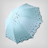 创意梦幻泡影雨伞 折叠女小清新两用双层遮阳伞色胶防晒 超轻八伞骨三折伞 1505