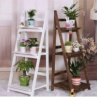 欧式简约植物展示木架