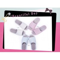 花漾麻面胶底男生拖鞋家居鞋棉拖鞋