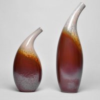 新款高档高温陶瓷装饰瓶摆件陶瓷创意工艺品家居门厅造型摆件F371A、F371B