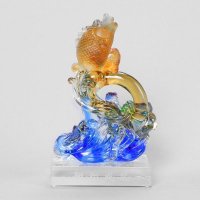 中式翱翔成龙（小号）抽象琉璃摆件高档礼品家居装饰bx-1