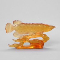 中式金龙鱼（小号）抽象琉璃摆件高档礼品家居装饰bx-10