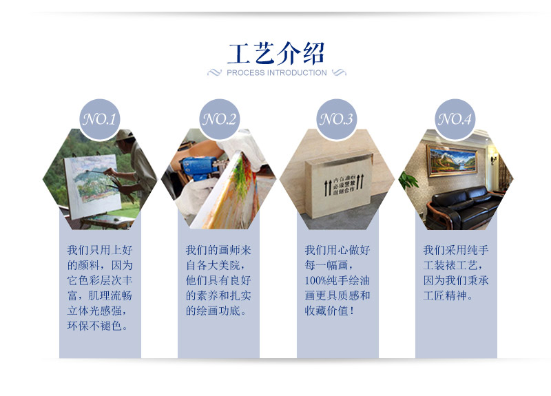 现代手工油画沙发挂画三件套 专用防水油画布ps框挂画 酒店家居装饰画 SPG YH0616