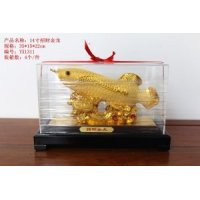 集美精品时尚家居装饰品招财金龙鱼摆件集美精品特色时尚家居饰品工艺品  聚财风水高档家居装饰客厅摆设