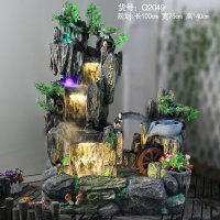 厂家直销树脂假山流水工艺品，龙池仿真假山喷泉。