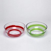 独家玻璃明缠红带/明缠绿带果盘水果盘干果盘创意时尚大号婚庆茶几糖果盆28690465
