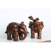 中式简约铜制招财象造型摆件家居装饰摆件动物摆件招财摆件