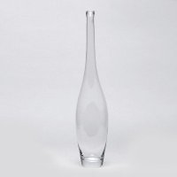 创意高档酒店办公室摆设品插花 欧式新款白色明玻璃花瓶摆件1862