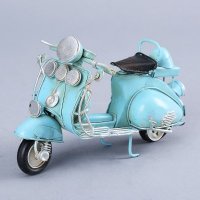 手工铁皮复古工艺摆件创意家居装饰摩托车模型（含木架费）3674