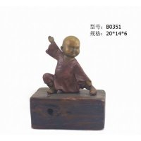 中式简约铜制功夫造型摆件家居装饰摆件人物摆件