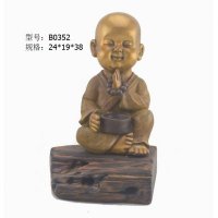 中式简约铜制化缘造型摆件家居装饰摆件人物摆件