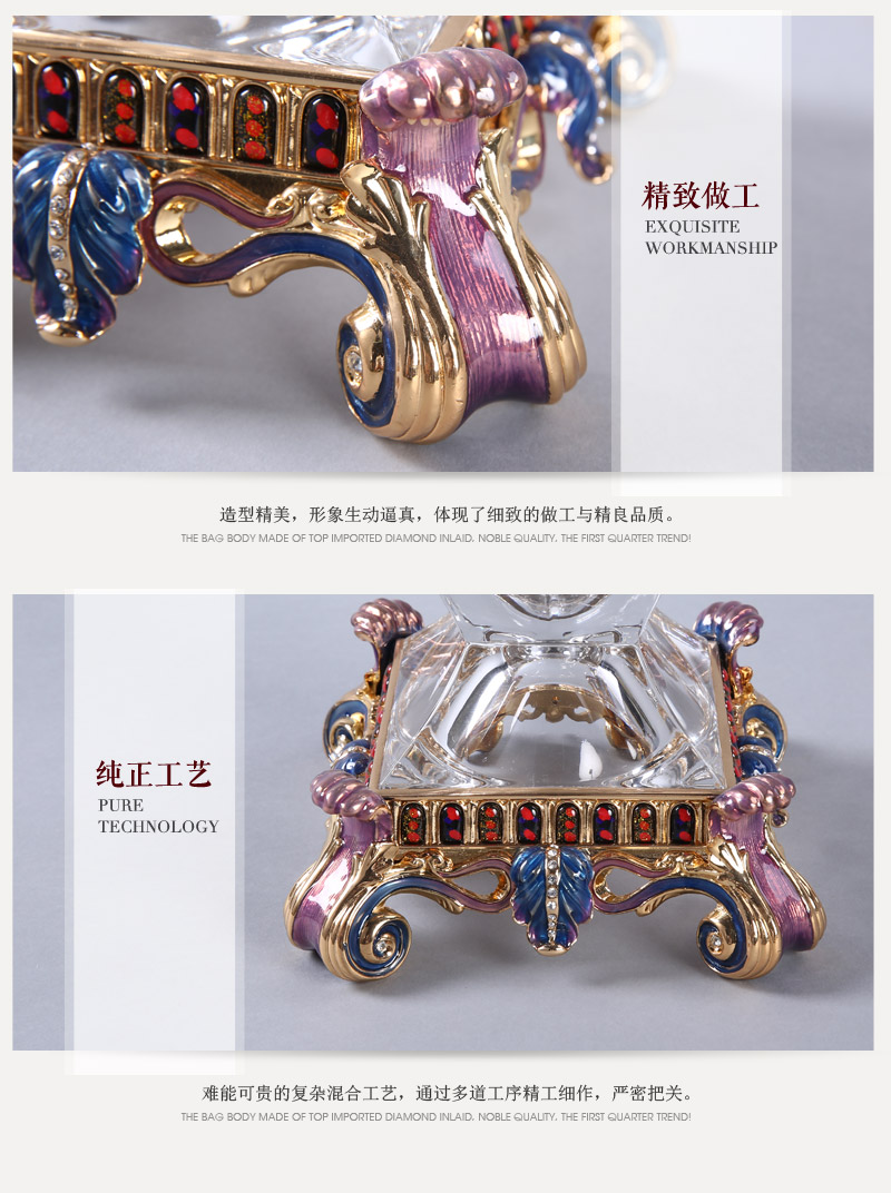欧式复古王者风范花瓶 彩色高档家具饰品摆件 WZFFHP6