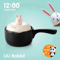 单柄锅宝宝锅陶瓷单柄奶锅创意迷你小奶锅砂锅煎药煎蛋锅