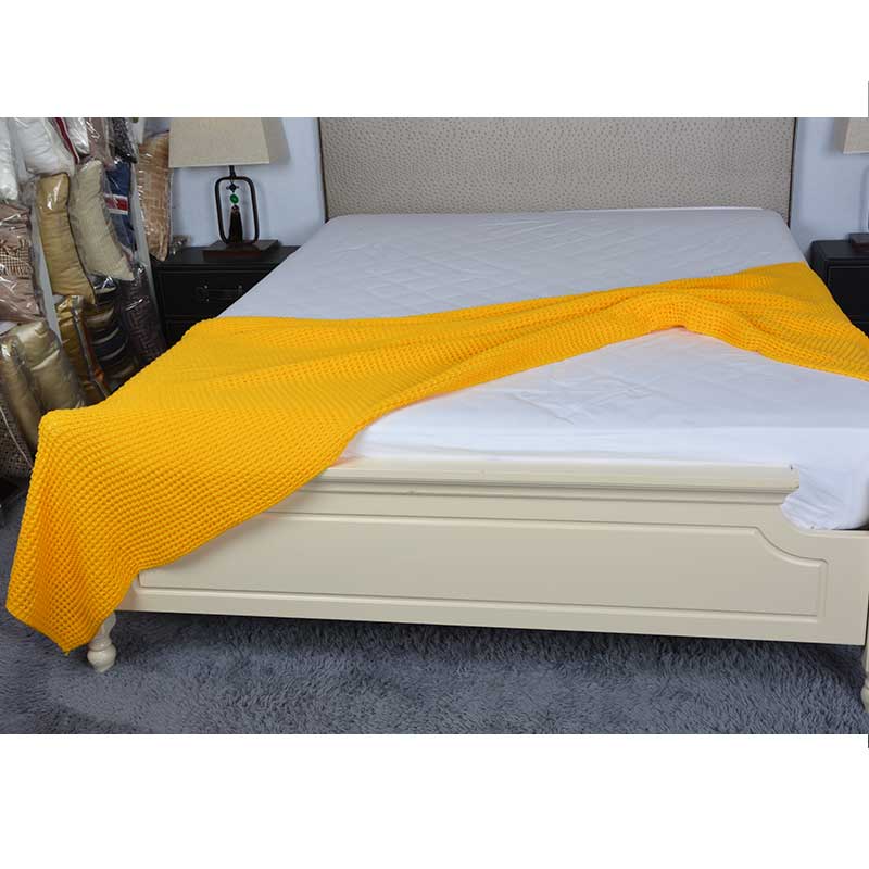 玥美居现代针织搭毯 样板房装饰家居搭巾床上用品2