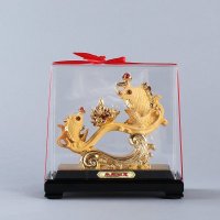造型(沙金)风水摆件年年如意（带罩）特色时尚风水摆件 家居装饰品风水摆件 018