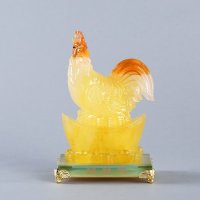造型(蜜蜡)风水摆件招财鸡特色时尚风水摆件 家居装饰品风水摆件019