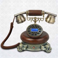 欧式复古风格大象造型电话机家居装饰摆件8201