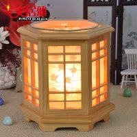限时秒杀价古典香薰台灯复古插电小夜灯厂家批发木艺香薰精油灯