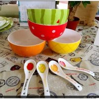 水果多用碗创意水果碗西瓜碗米饭碗甜品碗日韩式陶瓷器餐具碗套装碗可爱