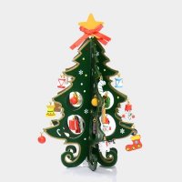 木质圣诞树摆件立体圣诞树圣诞装饰品圣诞礼物HY5314