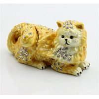 高档金属首饰盒 动物系列合金猫饰品盒 珠宝盒 景区热卖纪念品 送礼佳品