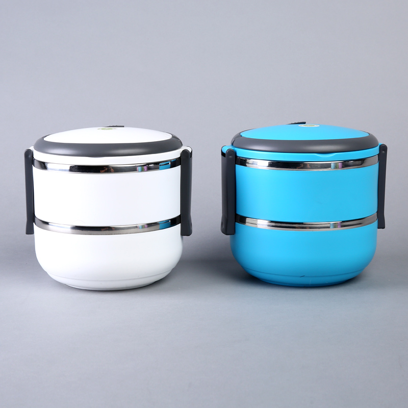 [贝思特]乐尚双层保温饭盒 双层手提饭盒学生便当盒保温桶提锅 9567