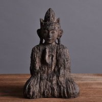 LOHAS酒店会所装饰摆件树脂工艺品新中式古典玄关摆设佛像73632