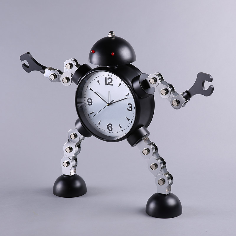 机器人台钟个性创意台钟座钟家居装饰钟表27802