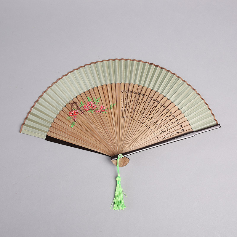 手绘风铃扇子折扇女式中国风扇子和风扇子女扇工艺扇 FT201