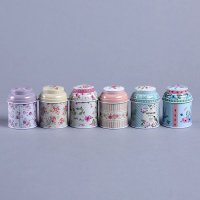 彩色迷你茶叶罐马口铁储物罐 茶叶罐家居装饰储物罐多色可选 下单备注颜色MT