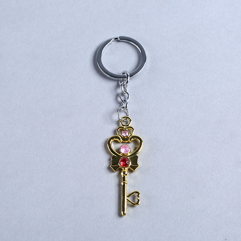 个性钥匙扣 时尚潮人美少女战士动漫主题魔法棒钥匙扣礼物 XY161