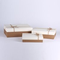 新款长方形简约装饰包装盒三件套 商务礼品盒礼物盒包装盒 91306-24-1