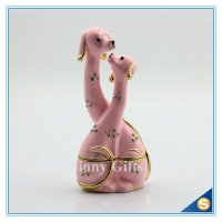 高档珐琅家居摆件 子母狗首饰盒 创意家居摆件 鹿饰品收纳盒 高档礼品婚礼赠品