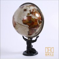 办公室装饰品摆件 欧式风格 创意地球仪 人物地球仪