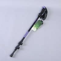 户外系列 登山拐杖紫色带锁拐杖徒步登山专用手杖户外用品装备 JCJP77