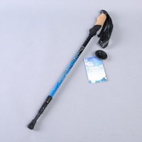 户外系列 登山拐杖一字木柄拐杖蓝徒步登山专用手杖户外用品装备 JCJP83