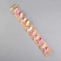 创意时尚儿童发饰 童趣小公主发夹 可爱蝴蝶结爱心装饰发夹边夹 CA1COO1-1