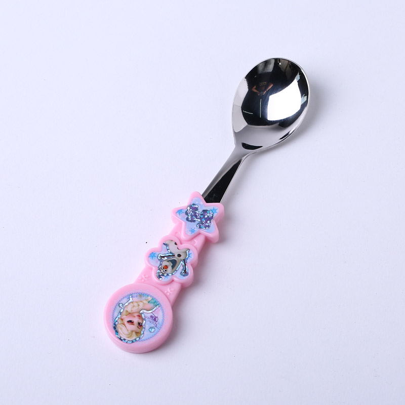 花形勺子 宝宝训练勺饭勺儿童勺子不锈钢餐具DP2078（不开发票）3