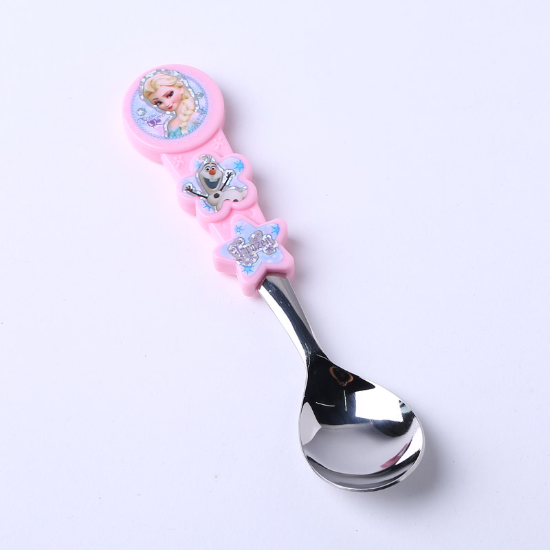 花形勺子 宝宝训练勺饭勺儿童勺子不锈钢餐具DP2078（不开发票）2