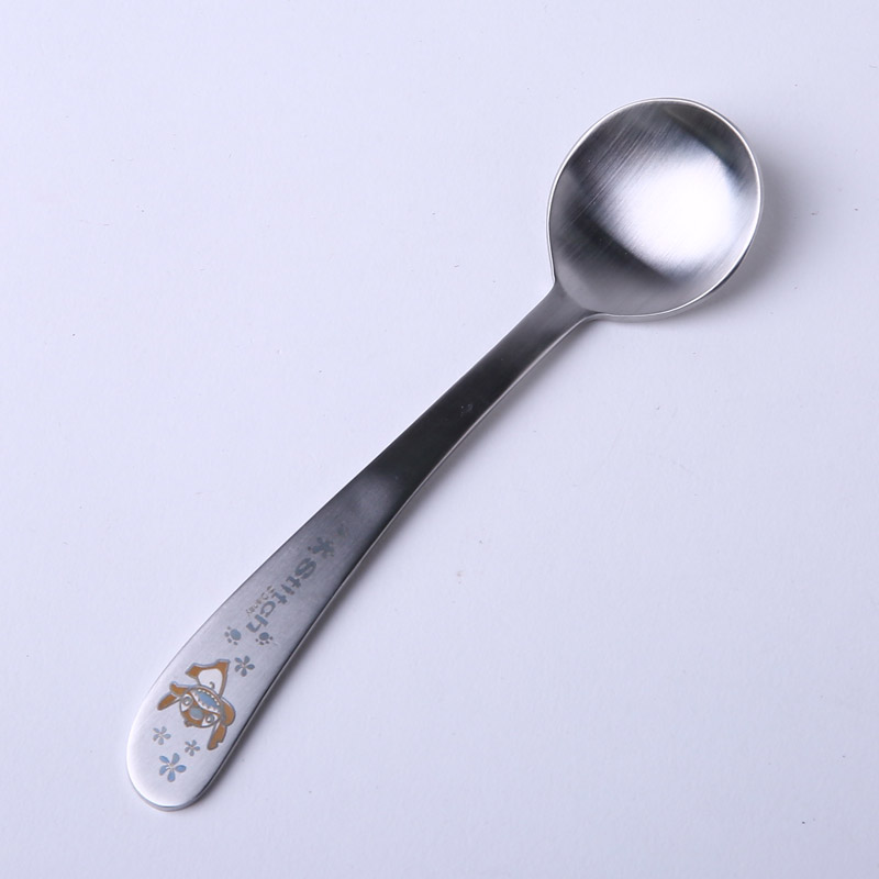食品级不锈钢勺子 宝宝训练勺饭勺儿童勺子不锈钢餐具DP2084（不开发票）3