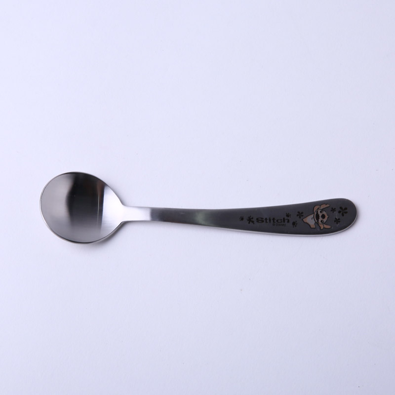 食品级不锈钢勺子 宝宝训练勺饭勺儿童勺子不锈钢餐具DP2084（不开发票）4