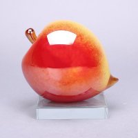 现代家居琉璃装饰品摆件 长寿桃琉璃摆件 家居工艺家庭装饰琉璃摆件 XSJ03