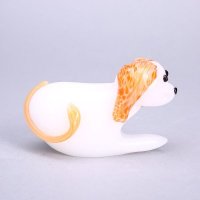 现代家居琉璃装饰品摆件 玉狗琉璃装饰摆件 家居工艺家庭装饰琉璃摆件 XSJ88