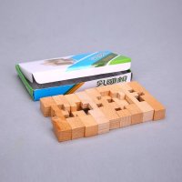 9根孔明锁 木制益智玩具解锁孔明锁鲁班锁系列 成人休闲儿童益智玩具 AOE29