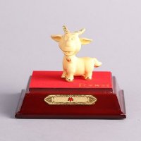 卡通生肖羊摆件 金色风水装饰摆件 送礼办公室镇宅家居装饰摆件JYG02